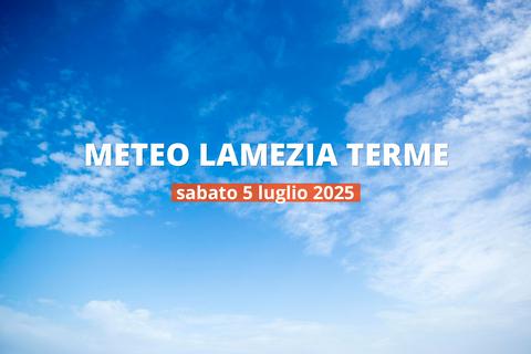 Previsioni del tempo a Lamezia Terme per il 5 luglio 2025: parzialmente nuvoloso