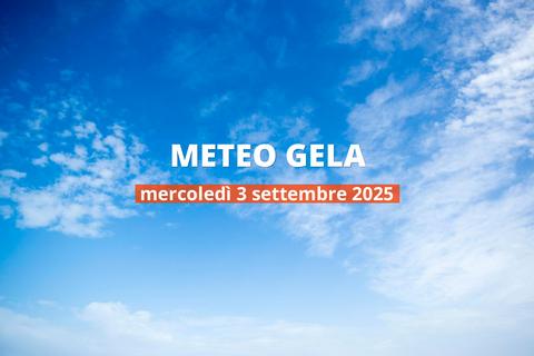 Previsioni del tempo a Gela per il 3 settembre 2025: parzialmente nuvoloso