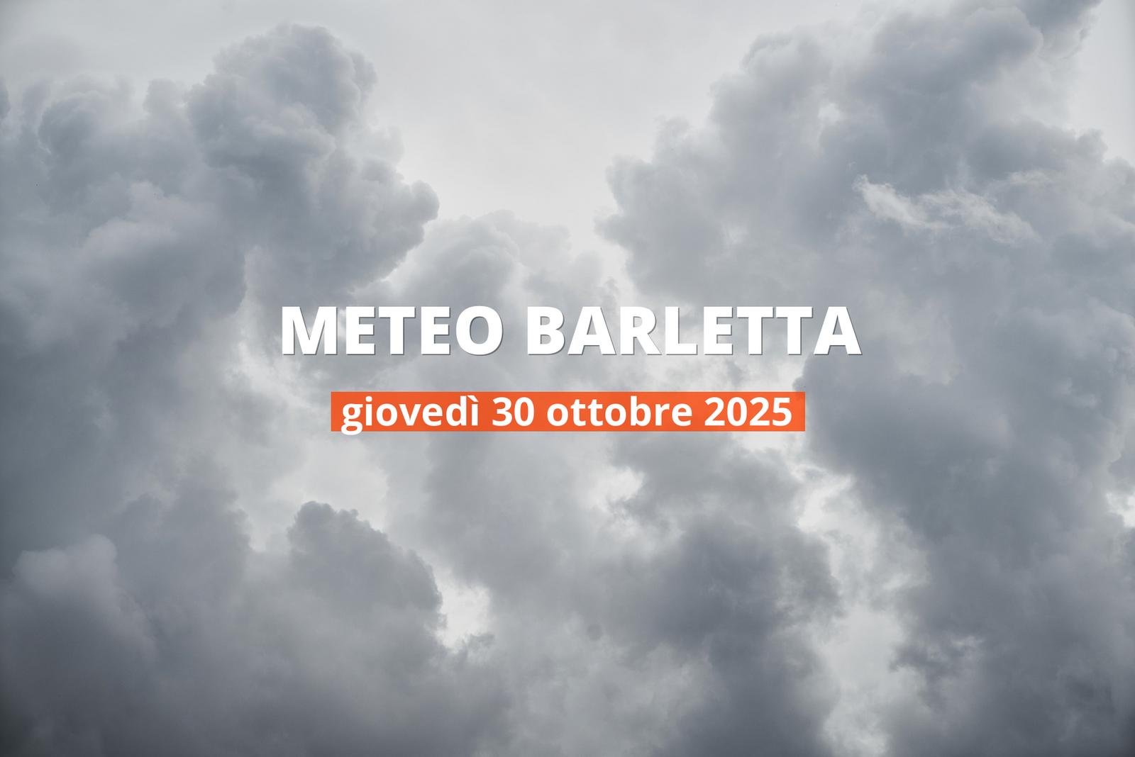 Meteo di oggi a Barletta: panoramica della giornata, 30 ottobre 2025