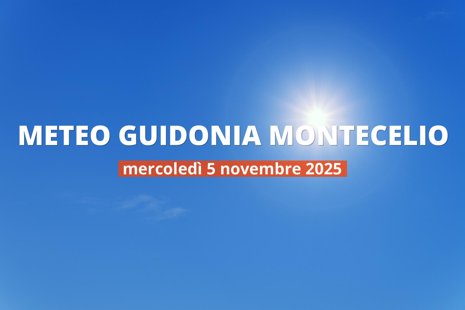 Meteo di oggi a Guidonia Montecelio: panoramica della giornata, 5 novembre 2025