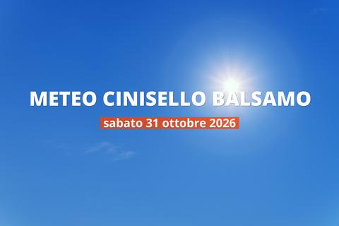 Cinisello Balsamo: piove oggi? Temperature e precipitazioni, 31 ottobre 2026