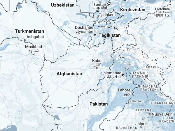 Mappa: Afghanistan