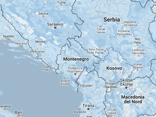 Mappa: Montenegro Mappa Montenegro