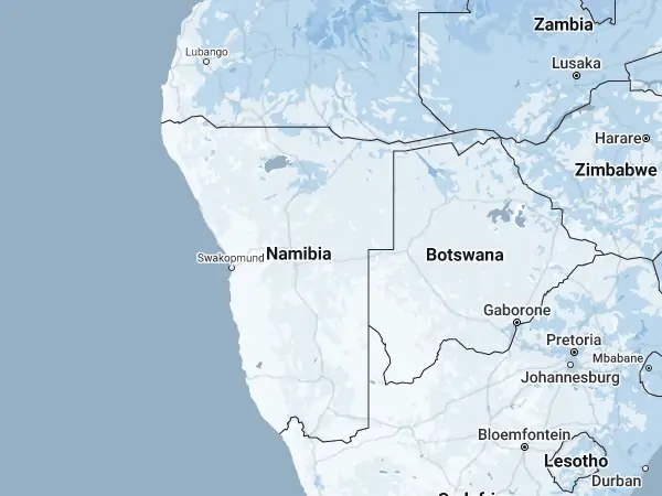 Mappa: Namibia Mappa Namibia