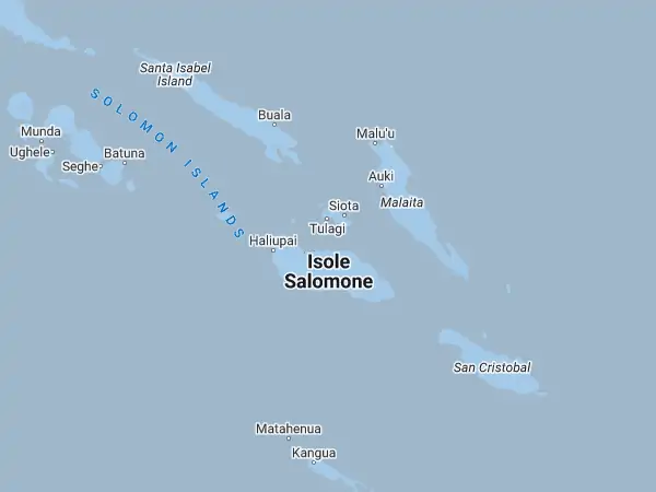 Mappa: Isole Salomone Mappa: Isole Salomone