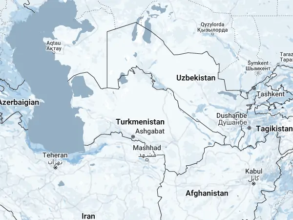 Mappa: Turkmenistan Mappa: Turkmenistan