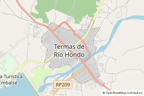 Mappa Termas de Río Hondo