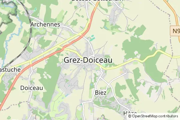 Mappa Grez-Doiceau