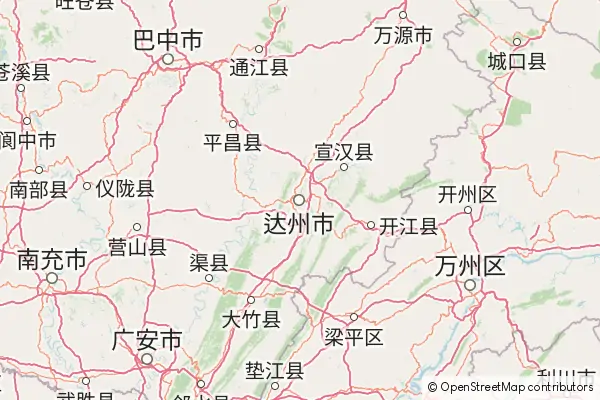 Mappa Dazhou