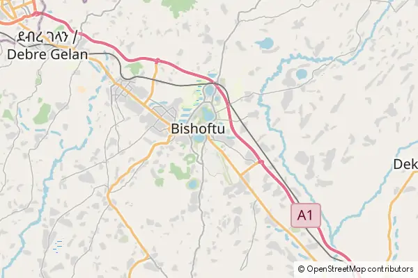 Mappa Bishoftu