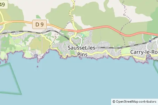 Mappa Sausset-les-Pins