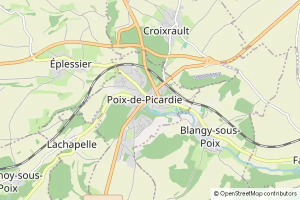 Mappa Poix-de-Picardie