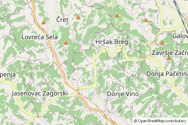 Mappa Krapinske Toplice