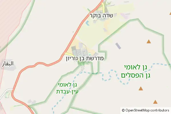 Mappa Midreshet Ben-Gurion