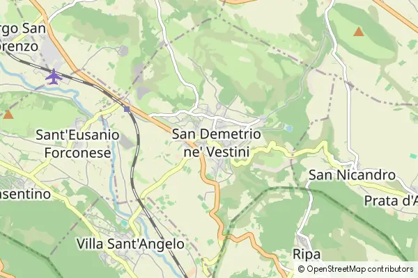 Mappa San Demetrio Ne' Vestini