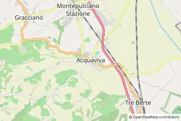 Mappa Acquaviva di Montepulciano
