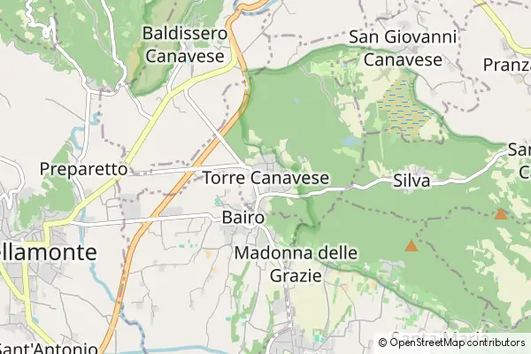 Mappa Torre Canavese