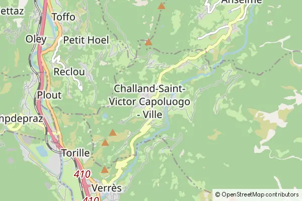 Mappa Challand-Saint-Victor