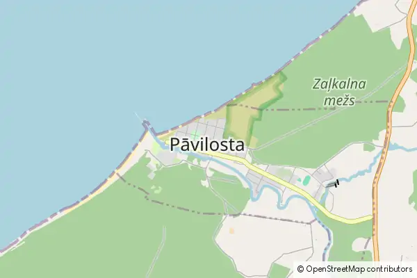 Mappa: Pāvilosta • © OpenStreetMap contributors Mappa Pāvilosta
