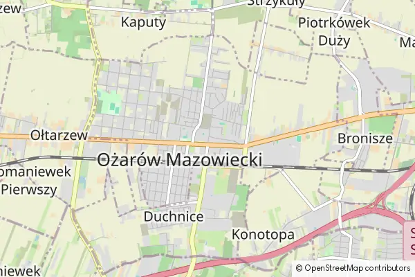 Mappa Ożarów Mazowiecki